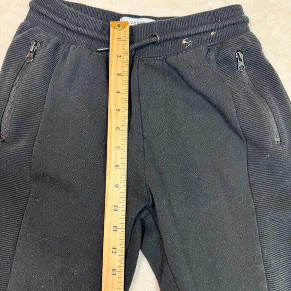 Urban Heritage Youth L Black Jogger Elastic Waist Drawstring Casual Sweatpants - Picture 7 of 12